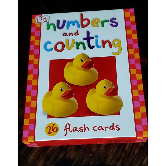 DK LARGE NUMBERS AND COUNTING FLASH CARDS - Picture 1 of 3